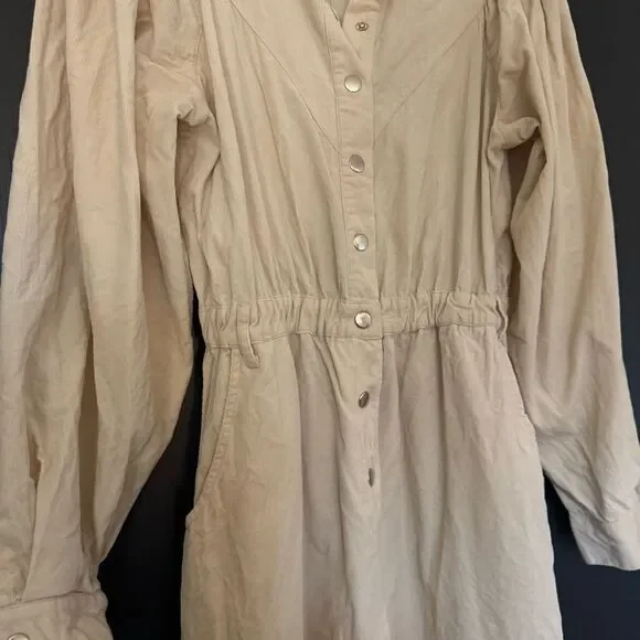 Xirena Audrey Corduroy Dress in Cream sz S - Picture 4 of 8
